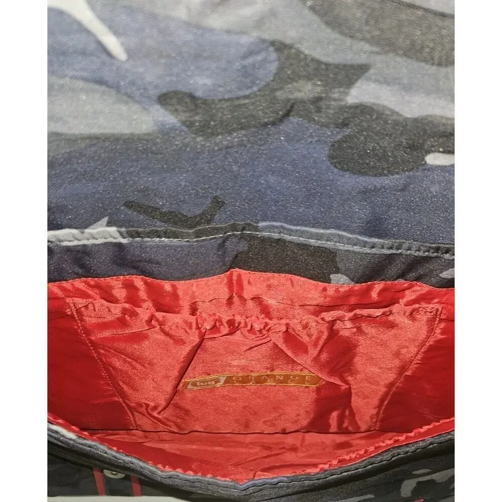 Lug Orange Label Crossbody Messenger Bag Laptop Camo Grey Blue Black 16x12